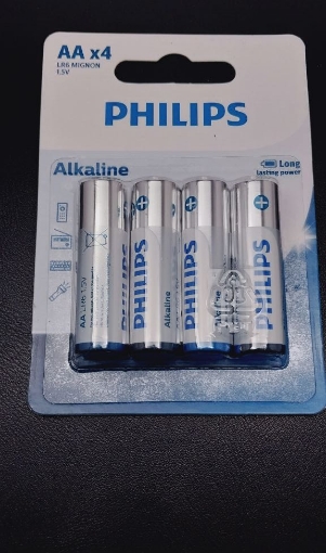 تصویر  باتری قلمی 4 عددی  آلکالاین فیلیپس
